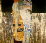 KLIMT, Gustav, Las tres edades, 1905, óleo sobre lienzo, 180 x 180 cm., Gallerie Nazionale d’Arte Moderna-Arte Contemporanea, Roma, [Detalle]