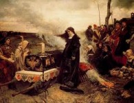 Doña Juana la loca acompañando el cadáver de Felipe el Hermoso, de Francisco Pradilla