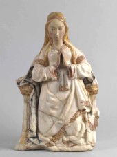 Virgen orante entronizada, 54 x 33 cm., siglo XX, Museo Nacional del Prado, Madrid