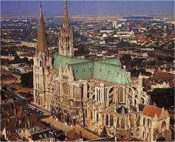 Vista de la Catedral de Chartres