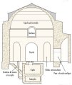 Alzado del mausoleo de Centelles en Tarragona