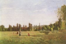 PISSARRO, Camille, La Varenne-Saint-Hilaire, vista desde Champigny, c. 1863, Szépmüvészeti Múzeum, Budapest