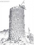 Recreación de la torre de los Anillos tomada de Gálvez Parras et al., 1986:80