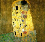 KLIMT, Gustav, El beso, 1907/08, óleo sobre lienzo, 180 x 180 cm., Österreiches Galerie Belbedere, Schloss Belbedere Viena [Detalle]