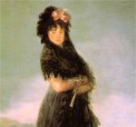 Retrato de Mariana Waldstein, óleo sobre lienzo, 142 x 97 cm., Musee du Louvre, Paris [Detalle]