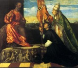 1503-06 Jacobo Pesaro presentado por el Papa Alejandro VI a San Pedro [Detalle]