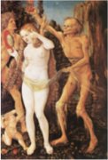 H. B. Grien, Las tres edades de  la  mujer y la muerte, 1510