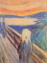 Munch, Boceto de El grito,