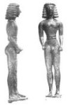Kuros de bronce "dedálico" de Delfos, c. 630 a. C.