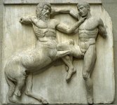 Fidias. Lucha de lapitas y centauros