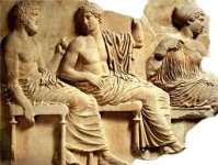 Fidias. Poseidón, Apolo y Artemisa