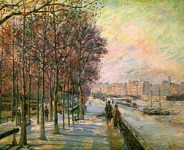 Armand Guillaumin,  Armand Guillaumin. La Place Valhubert. 1875
