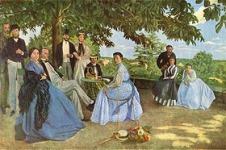Frédéric Bazille, Retrato de una familia (Réunion de Famille), 1867