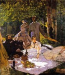 Claude Monet, Almuerzo en el jard&iacute;n, 1865-66 