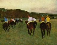 Edgar Degas, Caballos de carreras en Long Champgs