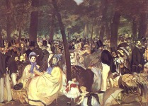 &Eacute;douard Manet, Concierto en los jardines de las tullerais, 1862