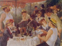 Pierre Auguste Renoir,  El almuerzo de los remeros. Óleo. 1881, Washington, Colección Phillips