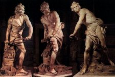BERNINI, Gianlorenzo, David, 1623-24, Mármol, Galleria Borghese, Roma