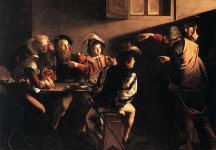 CARAVAGGIO, Michelangelo Mesi, La vocaci&oacute;n de San Mateo, Iglesia de San Luis de los Franceses de Roma 