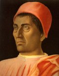Andrea Mantegna, Retrato del Cardenal Carlos de Médicis (detalle), h. 1416