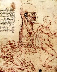 Leonardo da Vinci, estudio preparatorio batalla de Anghiari (1504-1505)