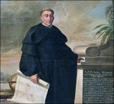 Retrato de Fr. Andrés de Urdaneta (1508-1568). Pintura de Victor Villán.  Óleo (Museo Oriental de Valladolid)