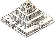 Plano del zigurat de Choga Zanbil