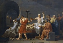DAVID, Jacques-Louis,  La muerte de Sócrates, 1787