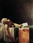 DAVID, Jacques-Louis,  La muerte de Marat, 1793