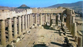 Vista del Partenón de Atenas