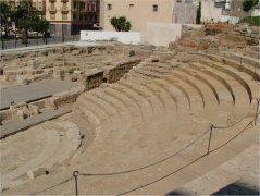 Gradas del Teatro romano de Málaga