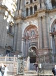 Vista de la entrada principal de la Catedral de Málaga