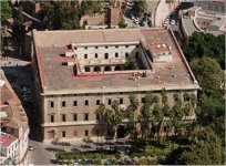 Vista a&eacute;rea  del Palacio de la Aduana de M&aacute;laga
