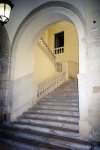 Escaleras del patio de la Aduana de Málaga