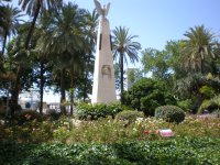 Monumento en el Parque de Málaga a Salvador Rueda