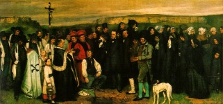 Gustave Courbet, El Entierro de Ornans