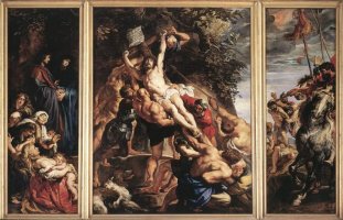 Peter Paul Rubens,  La elevación de la cruz, 1610–1611 , Catedral de Amberes