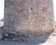 Línea de cimentación de la Torre del Cortijuelo