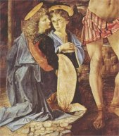 Bautismo de Cristo de Verrocchio (detalle)