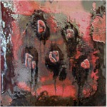 M&oacute;nica Mu&ntilde;oz "Agujeros en el alma". Esmalte/cobre  