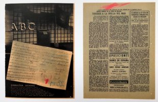 Pablo Ruiz Picasso, ilustraciones sobre el diario ABC, &copy; Sucesi&oacute;n Pablo Picasso, VEGAP, Madrid, 2019