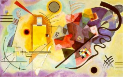 Kandinsky - "Amirillo, rojo y azul"