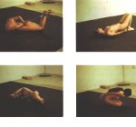 Ana Mendieta, "Tied-up woman" (Iowa), 1973