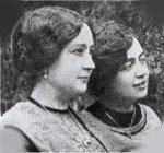 Hacia 1904, Madre de Dalí, doña Felipa y su hermana Catalina (Tieta)