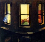 1928, 'Night windows' (Ventanas de noche) óleo sobre lienzo, 73'7 x 86'4 cm., The Museum of Modern Art de Nueva York [Detalle]