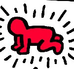 Keith Haring, Bebe, dibujo que se convirtió en su seña de identidad