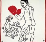 Keith Haring, Retrato de Macho Gamacho, 11 de septiembre de 1985