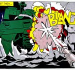 1962 ‘Live Ammo (Blang)’, de la serie Comics, War & Adventure, óleo sobre lienzo, 172.7 x 203.2 cm