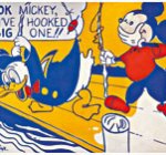 1961 'Look Mickey', óleo sobre tela, 121'9 x 175'3 cm., Col. del artista [Detalle]