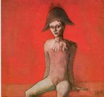 Arlequ&iacute;n sentado, Par&iacute;s, 1905 [Detalle]